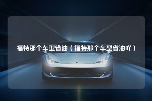 福特那个车型省油（福特那个车型省油吖）