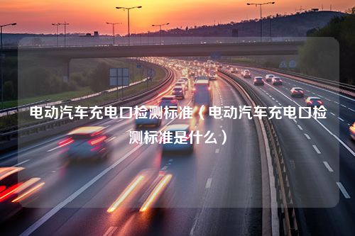 电动汽车充电口检测标准（电动汽车充电口检测标准是什么）